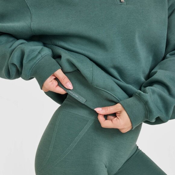 Oner Active Foundations 1/4 Zip Sweatshirt in Iced Green - Small - Picture 6 of 11